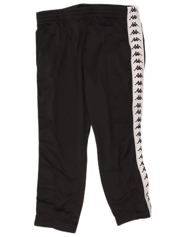 Pantaloni da tuta con grafica Kappa da uomo Joggers Large Nero Colourblock
