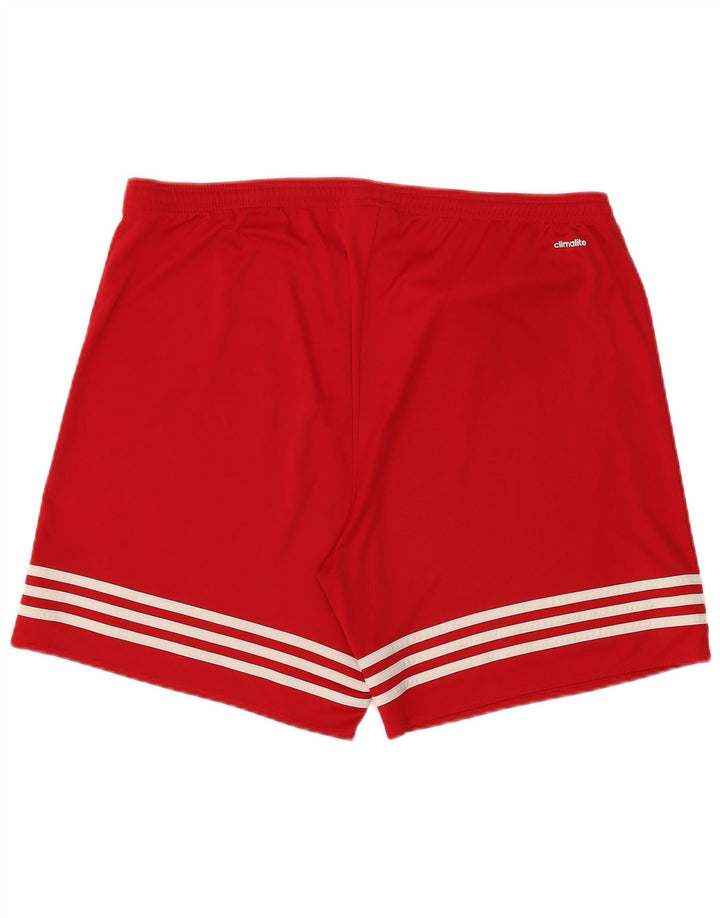Pantaloncini sportivi Adidas Climalite da uomo XL rosso poliestere