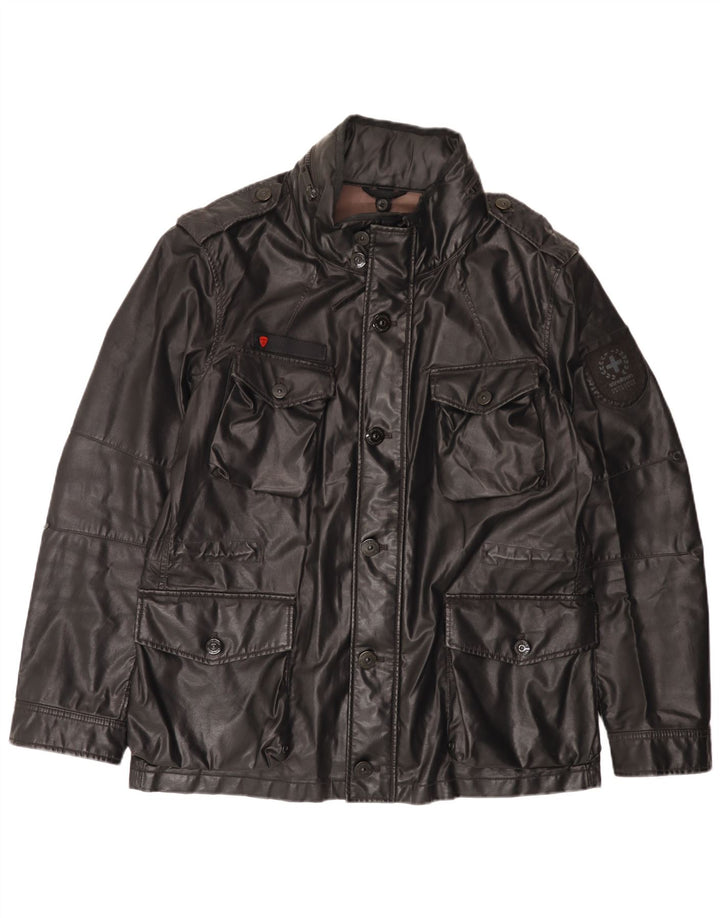 Giacca militare con cappuccio da uomo Strellson UK 42 XL Nera