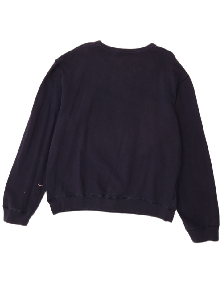 LEVI'S Felpa con grafica da uomo Maglione grande in cotone blu navy