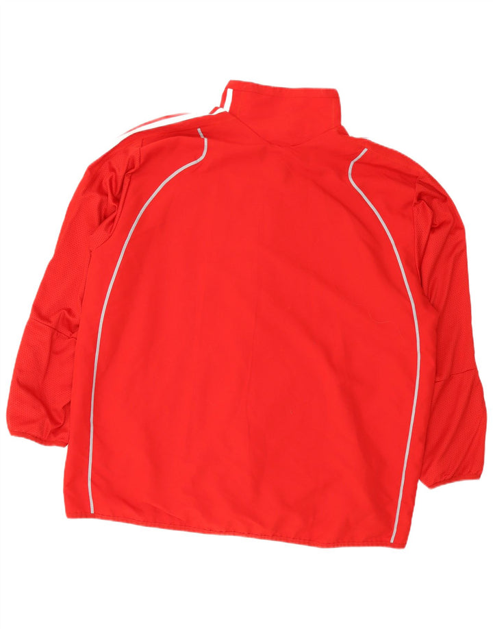 Giacca superiore della tuta da uomo Adidas Climalite 2XL poliestere rosso