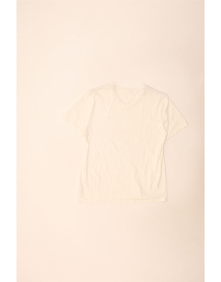 T-shirt da uomo Tommy Hilfiger Top grande in cotone bianco