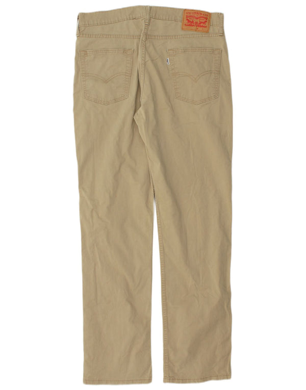 Pantaloni chino dritti da uomo LEVI'S W32 L32 in cotone beige