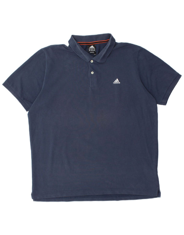 Polo ADIDAS da uomo Climalite 2XL cotone blu navy