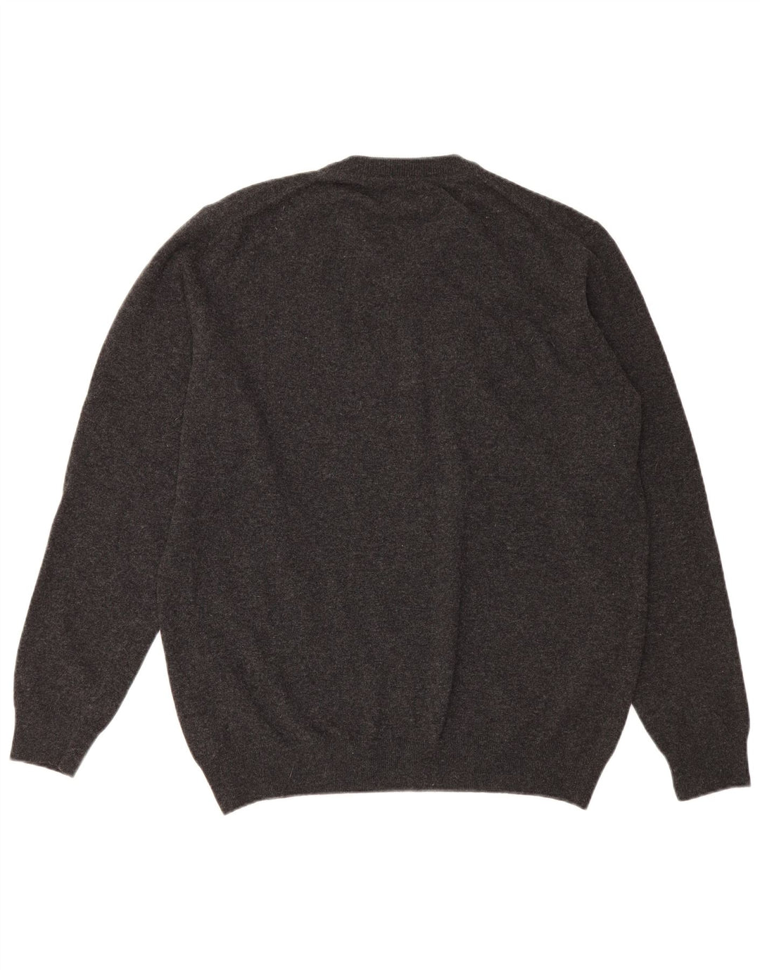 Maglione maglione con scollo a V da uomo Barbour 2XL lana grigia