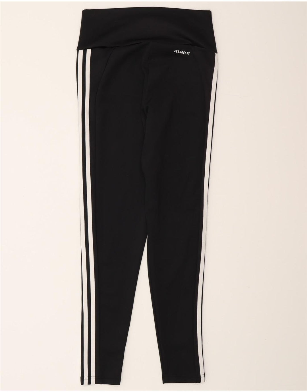 Leggings Adidas Aeroready da donna UK 8/10 Piccolo poliestere nero