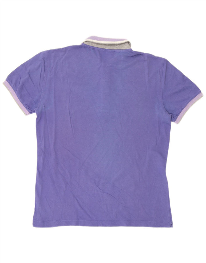 GAS Mens Polo Shirt Medium Purple