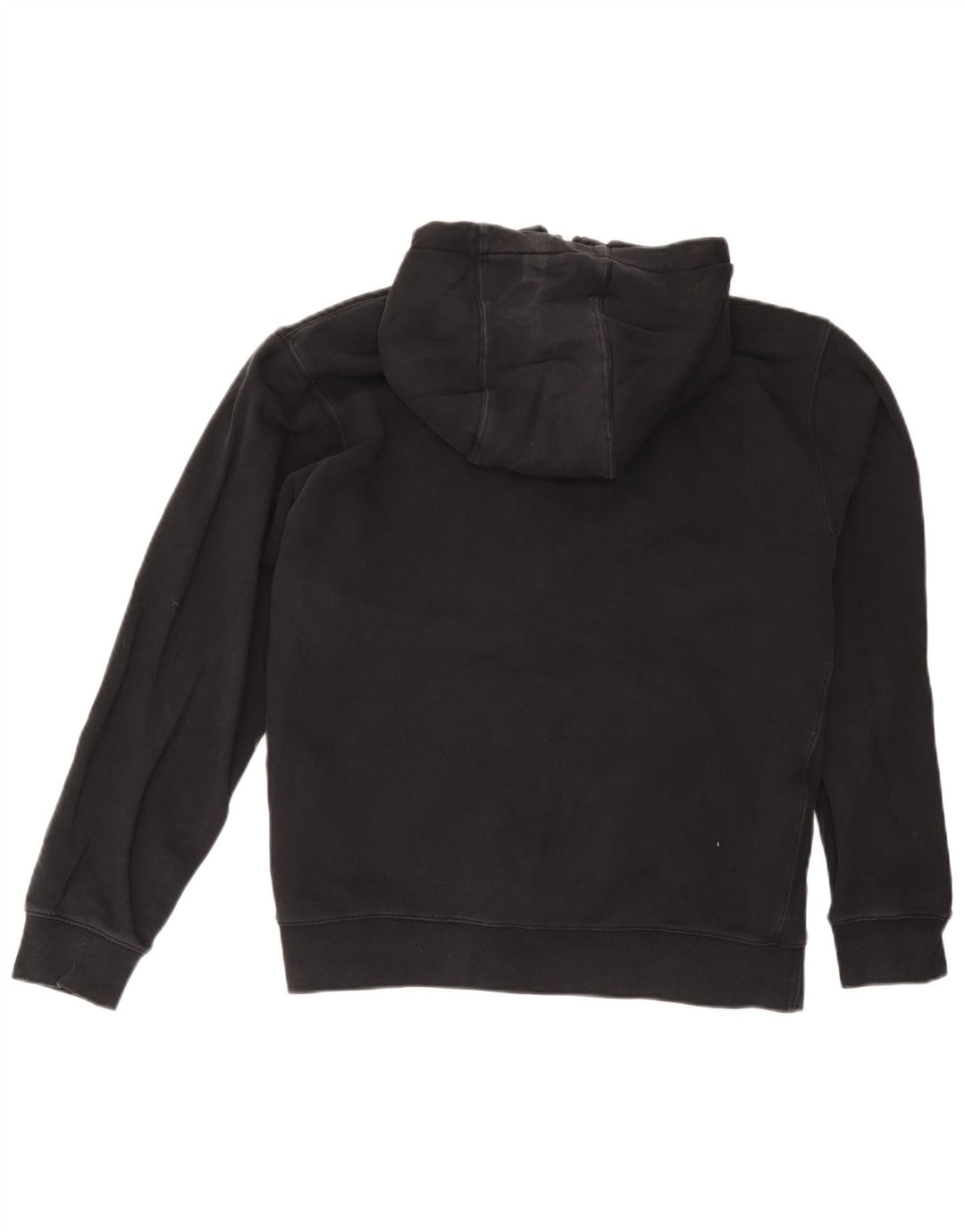 Felpa con cappuccio e zip Nike da uomo, grande, in cotone nero