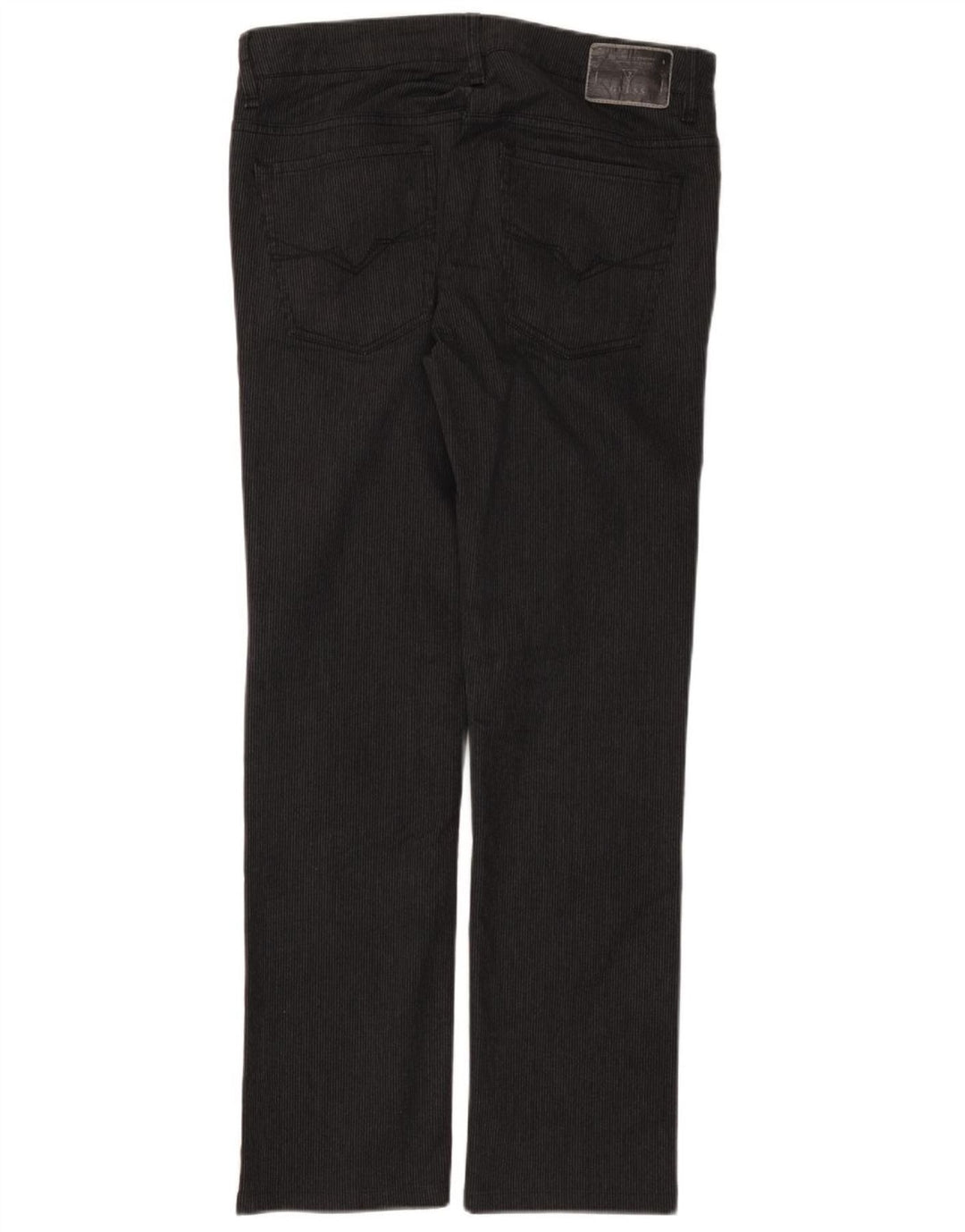 Pantaloni GUESS Uomo Casual Dritti W32 L30 Cotone Gessato Nero