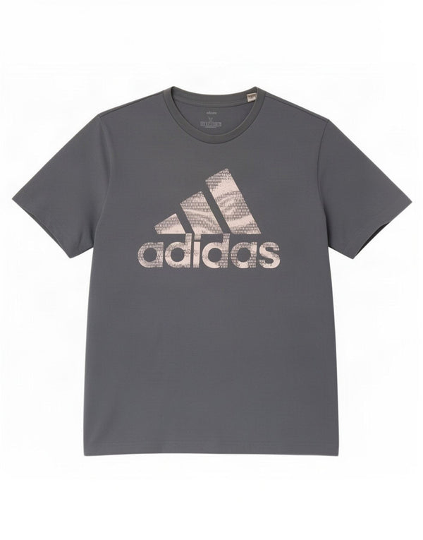 T-shirt grafica da uomo Adidas Top XL in cotone blu