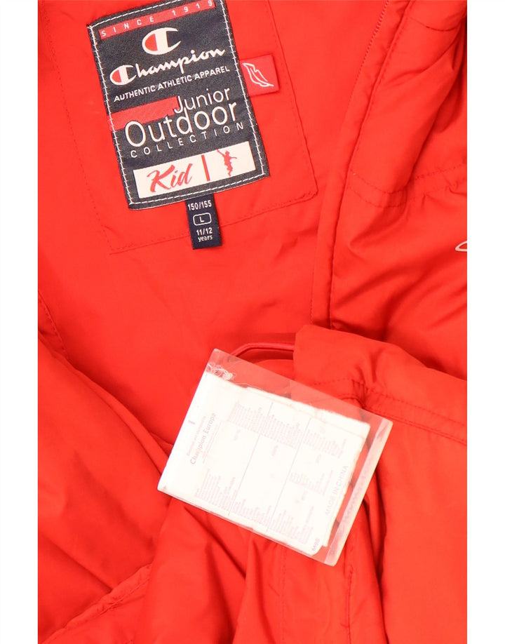 Gilet imbottito da ragazzo Champion 11-12 anni grande rosso in poliammide