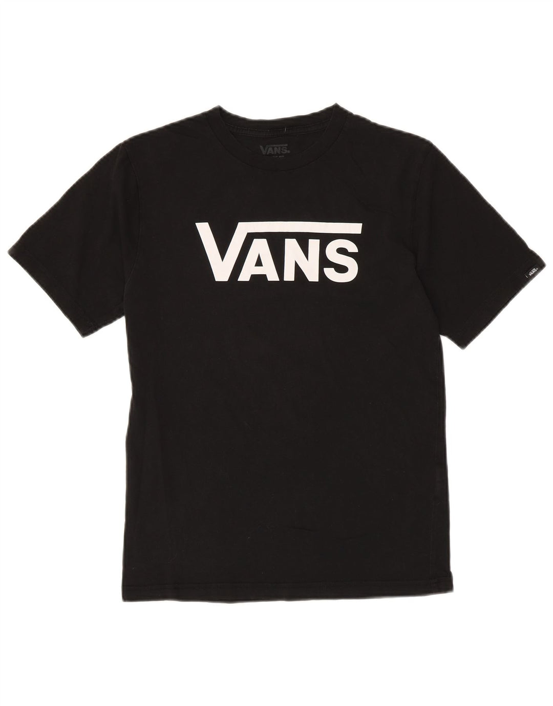 T-shirt grafica da donna con vestibilità classica VANS, taglia UK 14, grande, cotone nero