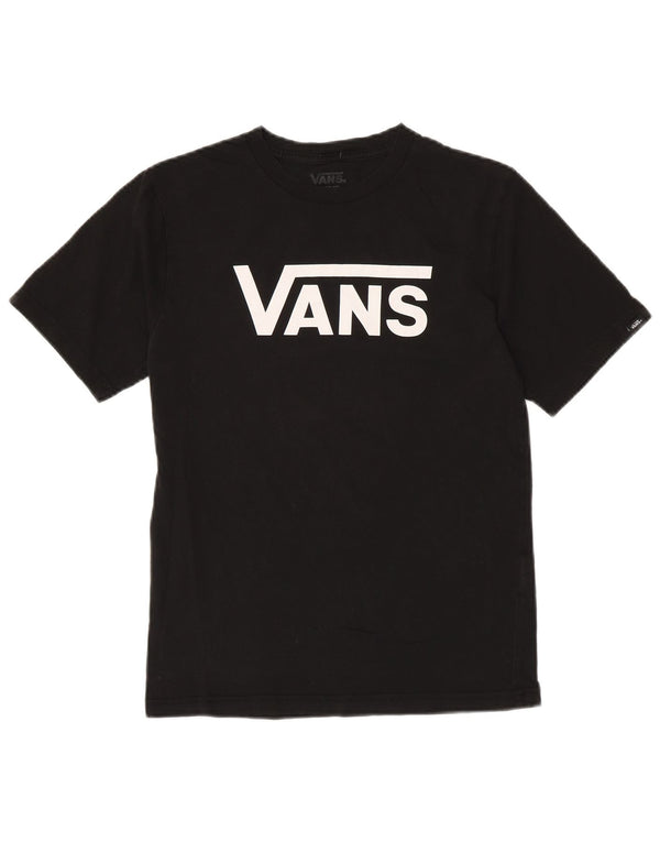 T-shirt grafica da donna con vestibilità classica VANS, taglia UK 14, grande, cotone nero