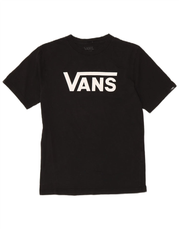 T-shirt grafica da donna con vestibilità classica VANS, taglia UK 14, grande, cotone nero