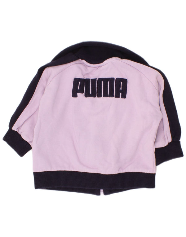 Giacca sportiva Puma da bambina con grafica, 6-9 mesi, color block viola
