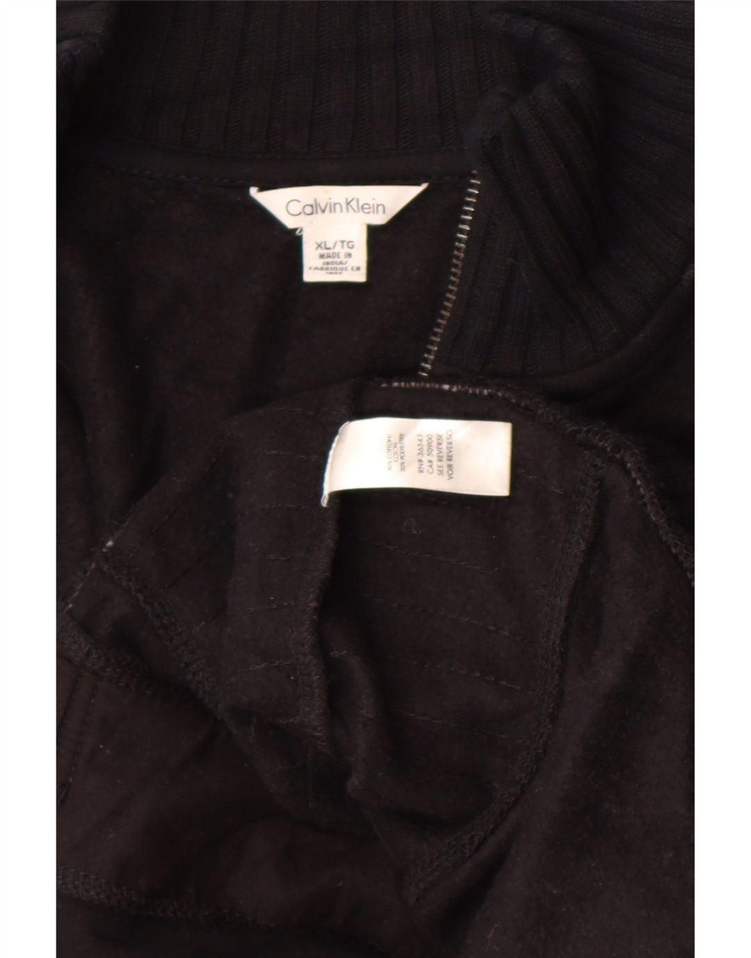 Giacca da ginnastica da uomo Calvin Klein XL in cotone blu