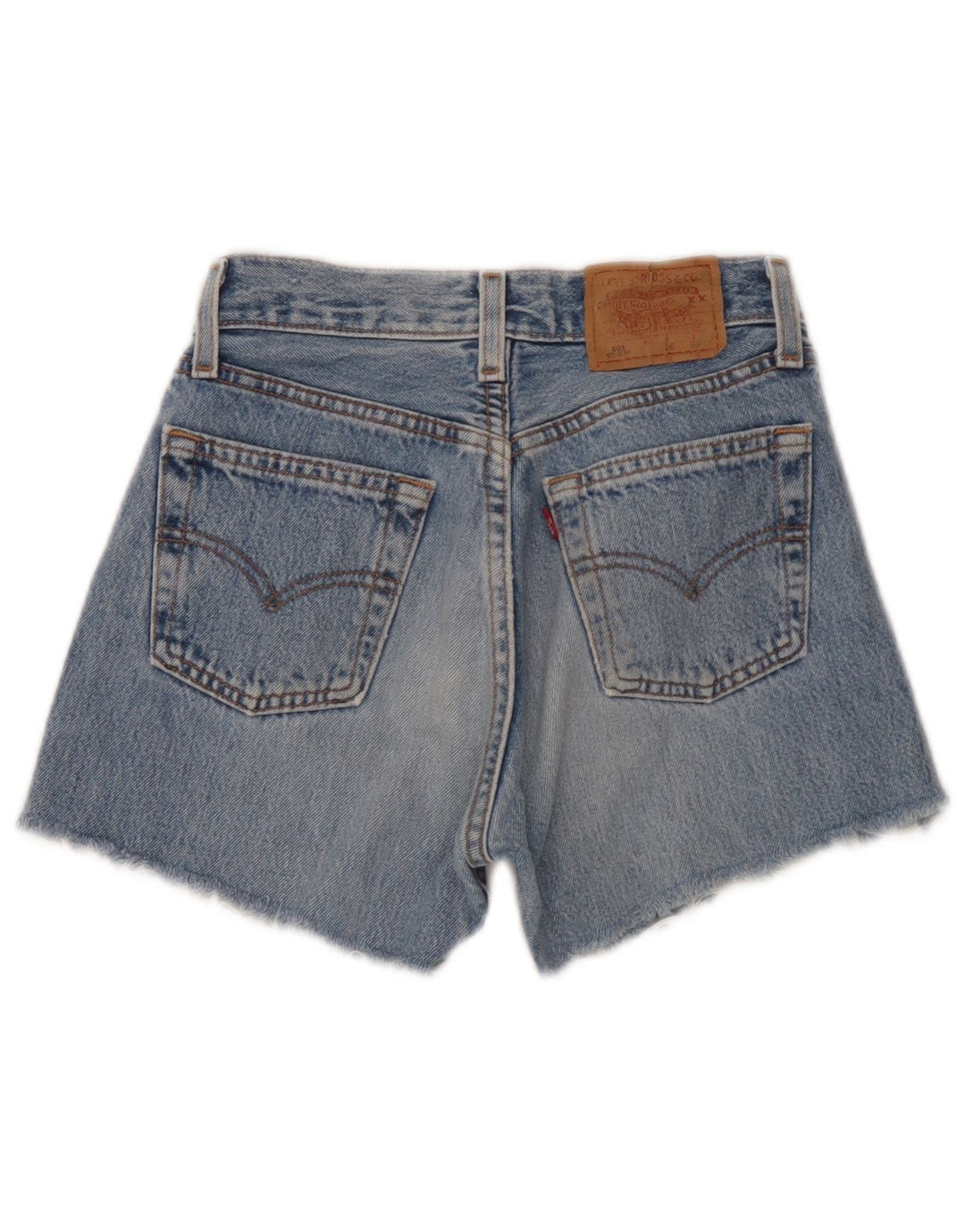 Pantaloncini di jeans Levi's 501 da donna W26 piccoli blu