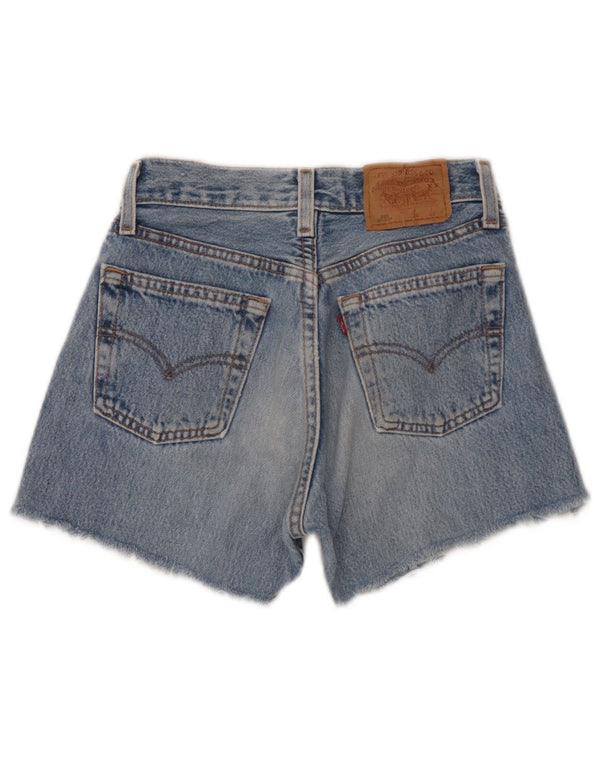 Pantaloncini di jeans Levi's 501 da donna W26 piccoli blu