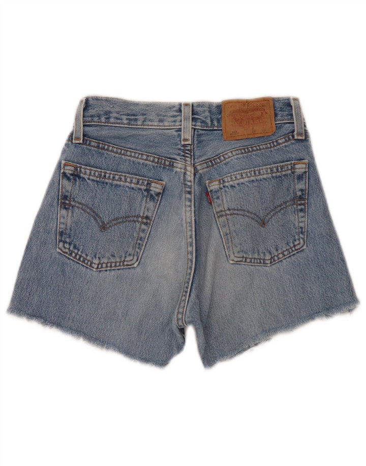 Pantaloncini di jeans Levi's 501 da donna W26 piccoli blu