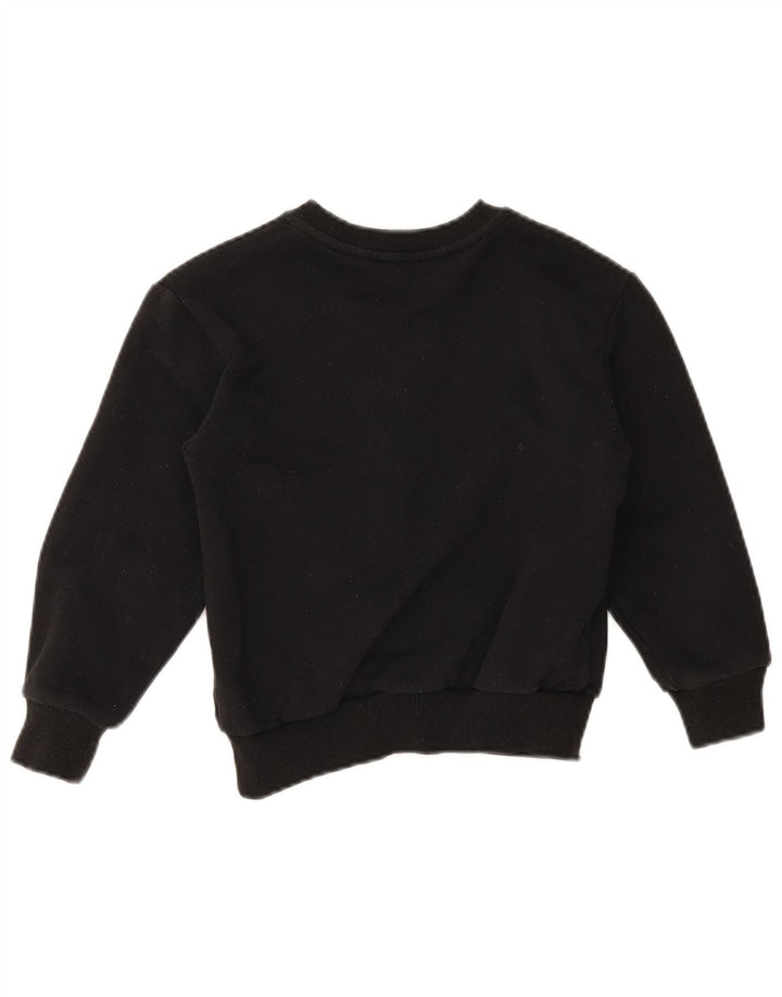 Diesel Felpa con grafica per ragazzi Maglione 7-8 anni in cotone nero