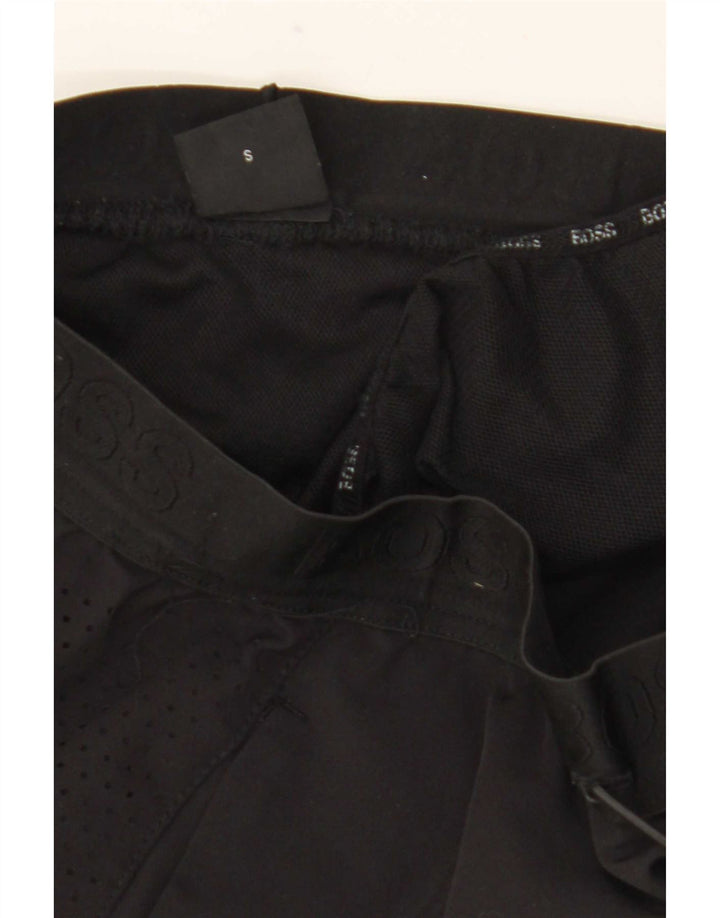 Pantaloncini sportivi da uomo Hugo Boss piccoli in poliestere nero