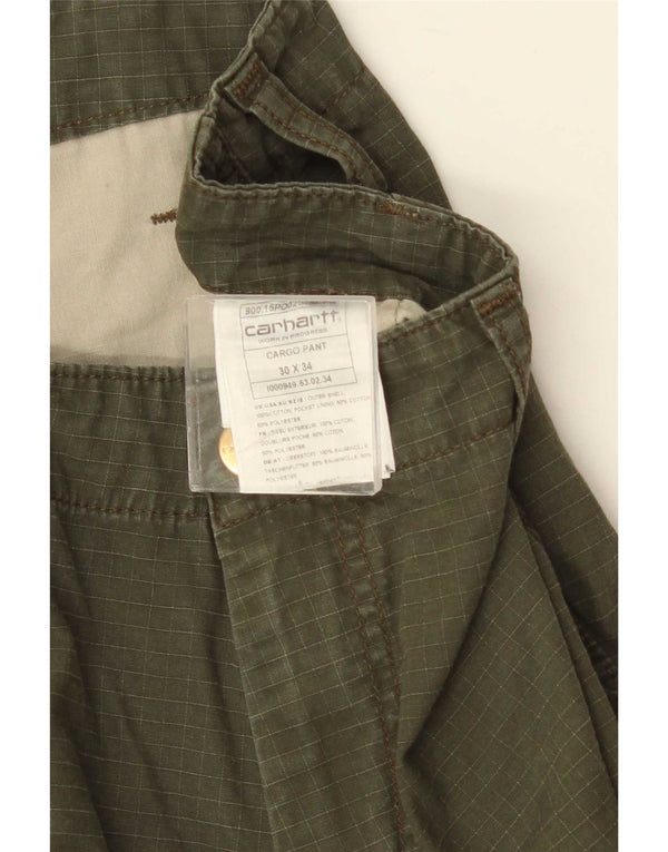 Pantaloni cargo da uomo Carhartt Joggers W30 L34 cotone verde