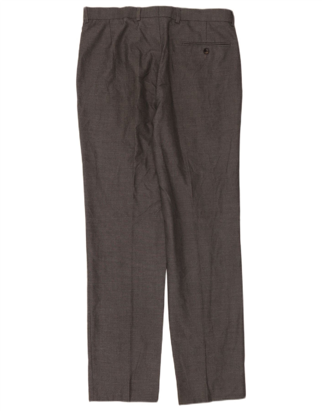 Pantaloni da abito dritti su misura da uomo Marks & Spencer W32 L33 grigi