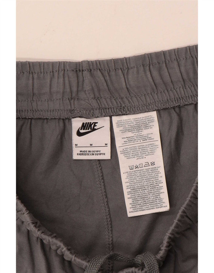 Pantaloncini sportivi Nike da uomo in cotone grigio medio