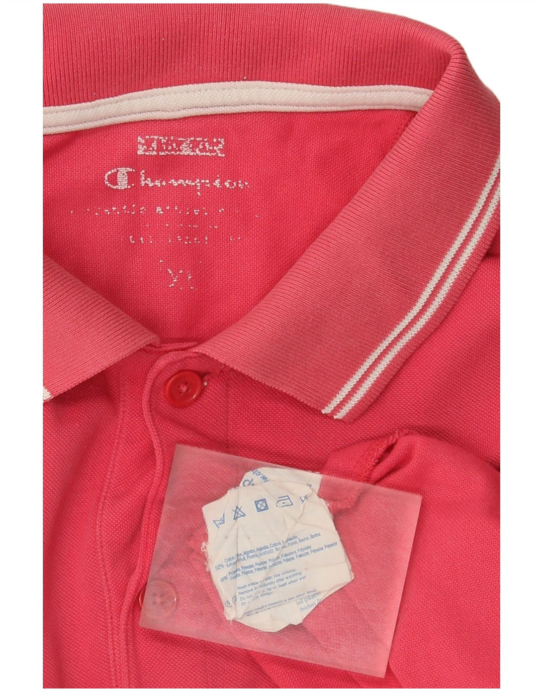 Polo da uomo Champion XL in cotone rosa