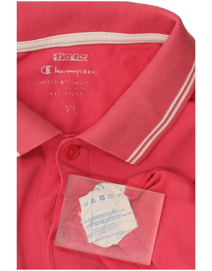 Polo da uomo Champion XL in cotone rosa