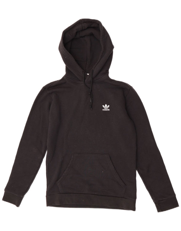 Felpa con cappuccio da uomo Adidas Small in cotone nero