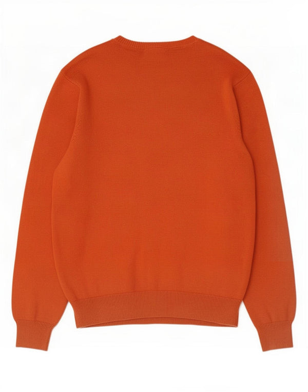 Maglione maglione girocollo da uomo Marks & Spencer blu Harbour grande arancione