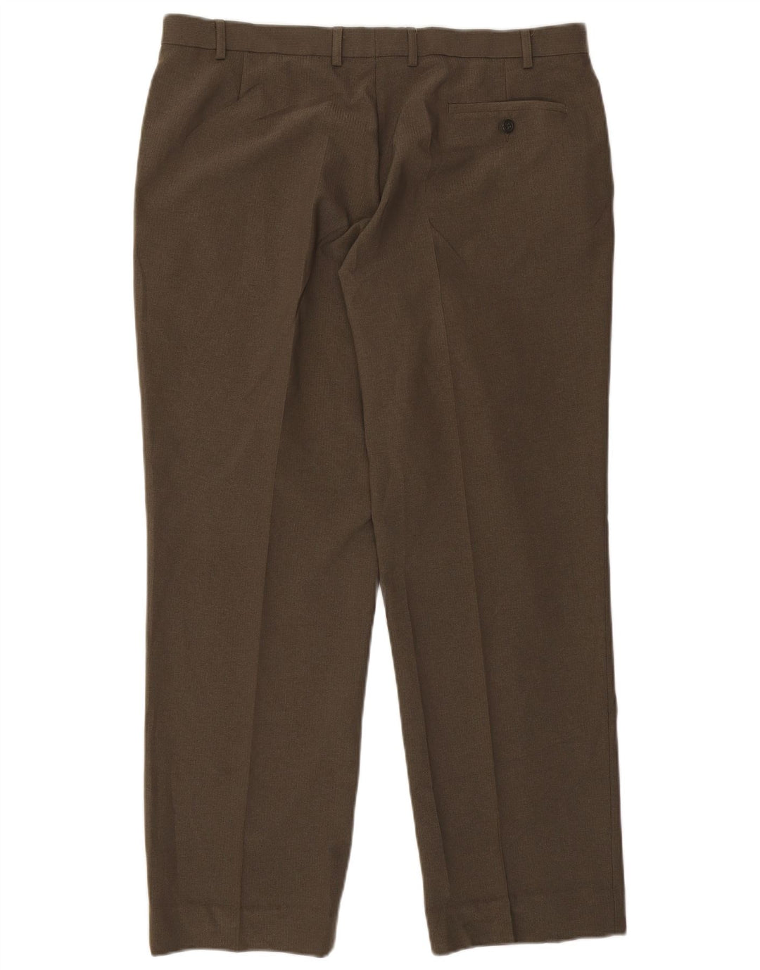 Pantaloni da abito dritti da uomo Marks & Spencer W40 L30 kaki