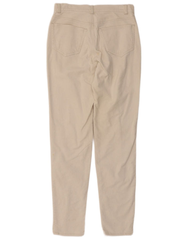 Pantaloni slim in velluto a coste da donna Calvin Klein W30 L32 in cotone beige