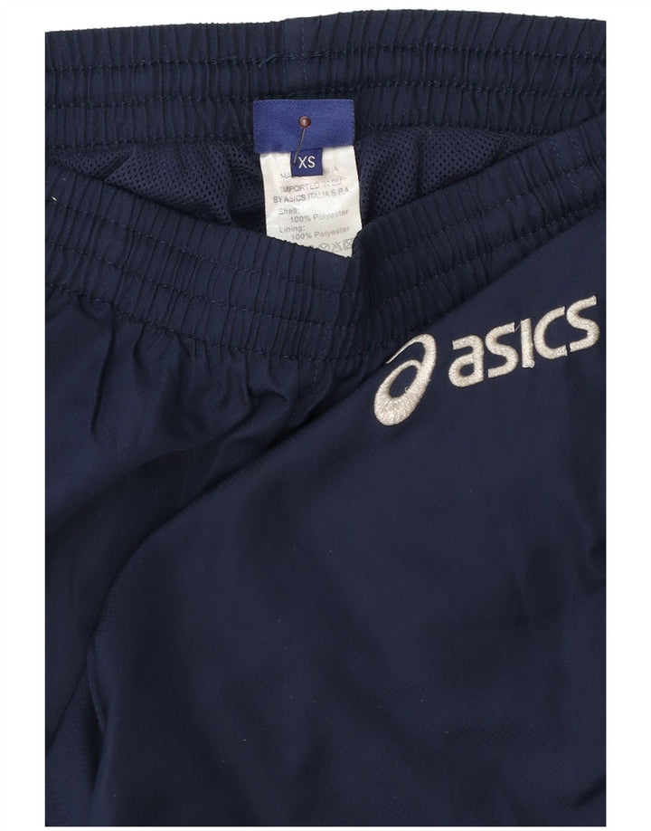 Pantaloni Asics Giacca a vento da uomo XS Blu Navy Poliestere Sport