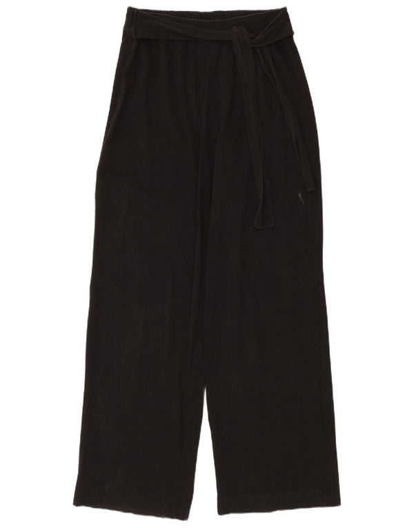 Pantaloni casual a gamba larga a vita alta da donna Zara grandi W30 L31 neri