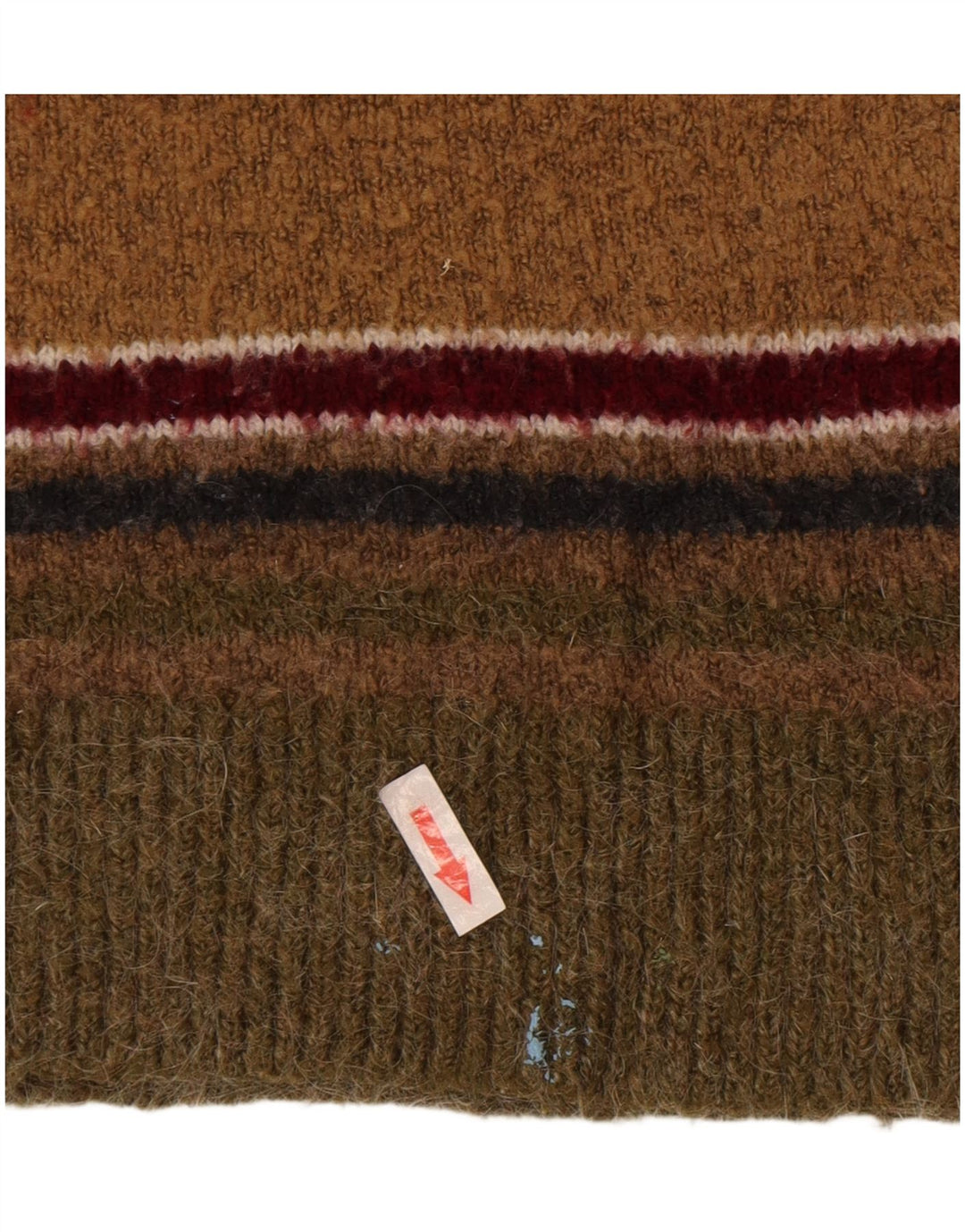 Maglione maglione girocollo da donna Zara UK 12 a righe multicolori medie