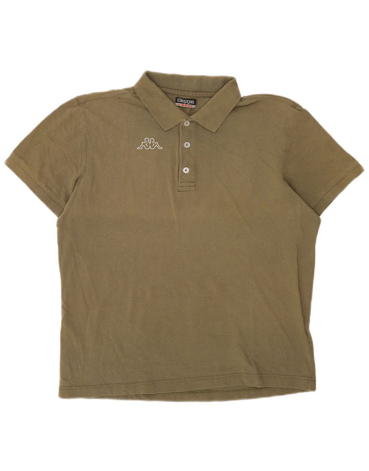 Polo Kappa da uomo grande color kaki