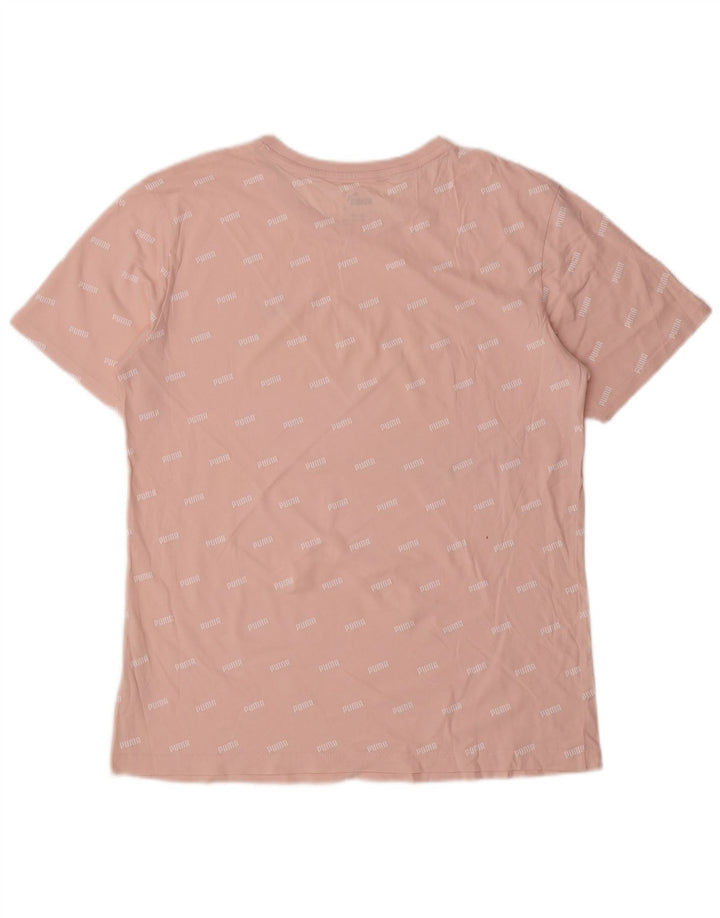 T-shirt grafica da uomo PUMA Top Small rosa