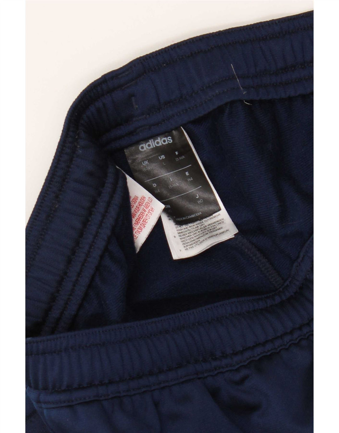 Pantaloni della tuta Adidas Climalite da ragazzo 13-14 anni in poliestere blu navy