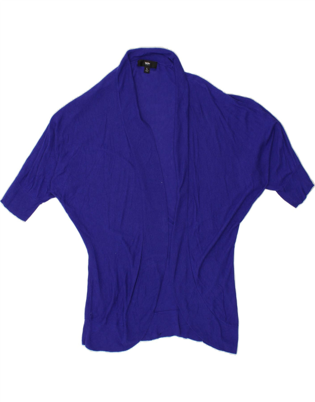 MOSSIMO Womens Short Sleeve Cardigan Sweater UK 16 Large Blue Vintage Mossimo and Second-Hand Mossimo from Messina Hembry 