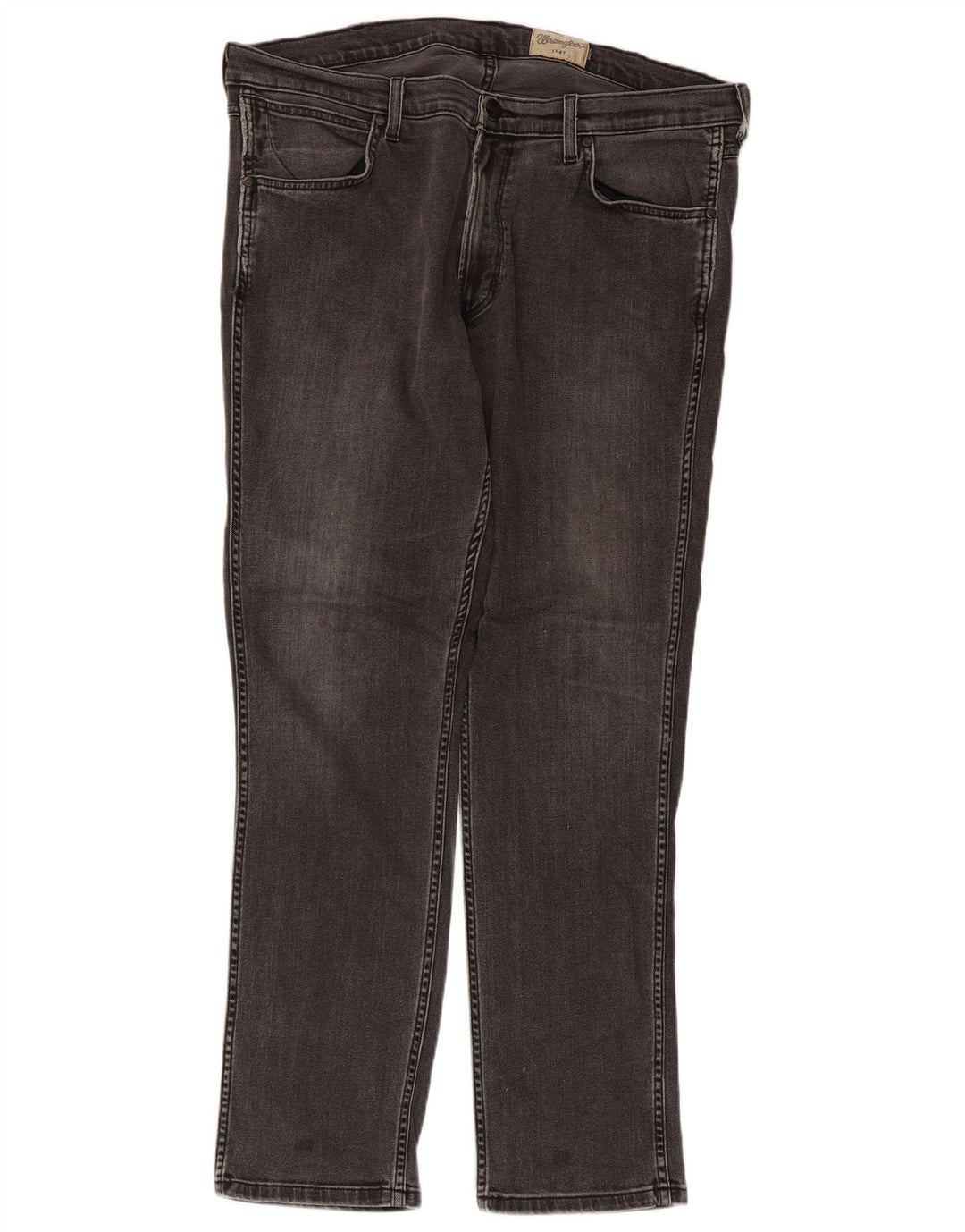 Jeans slim da uomo Wrangler W38 L32 cotone grigio