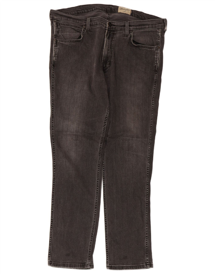 Jeans slim da uomo Wrangler W38 L32 cotone grigio
