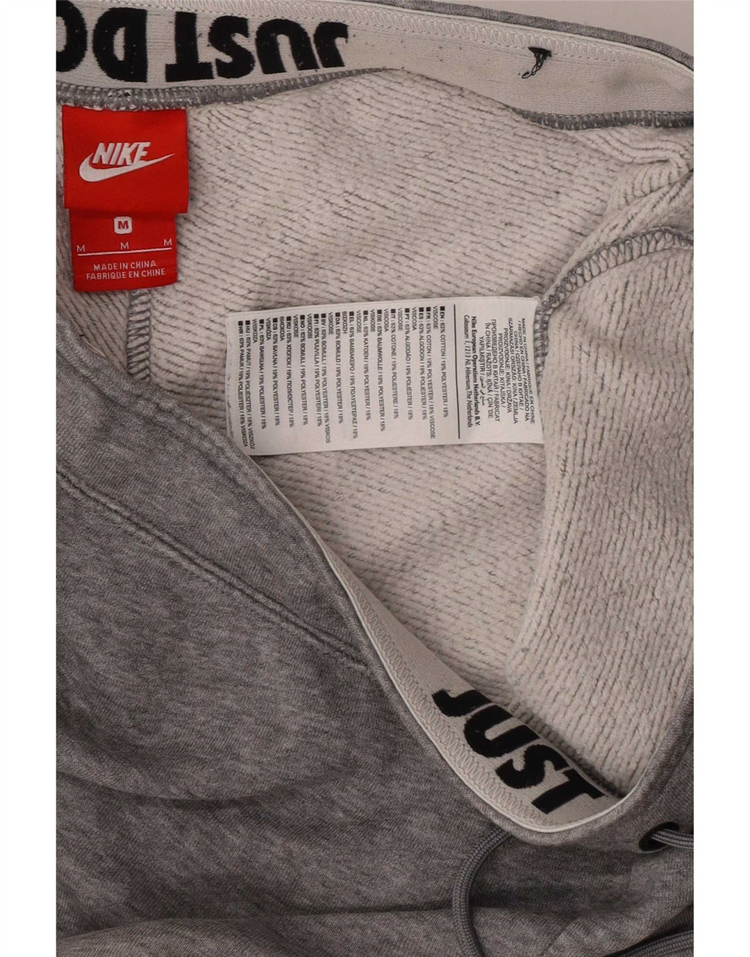 Pantaloni da tuta da uomo Nike Joggers in cotone grigio medio