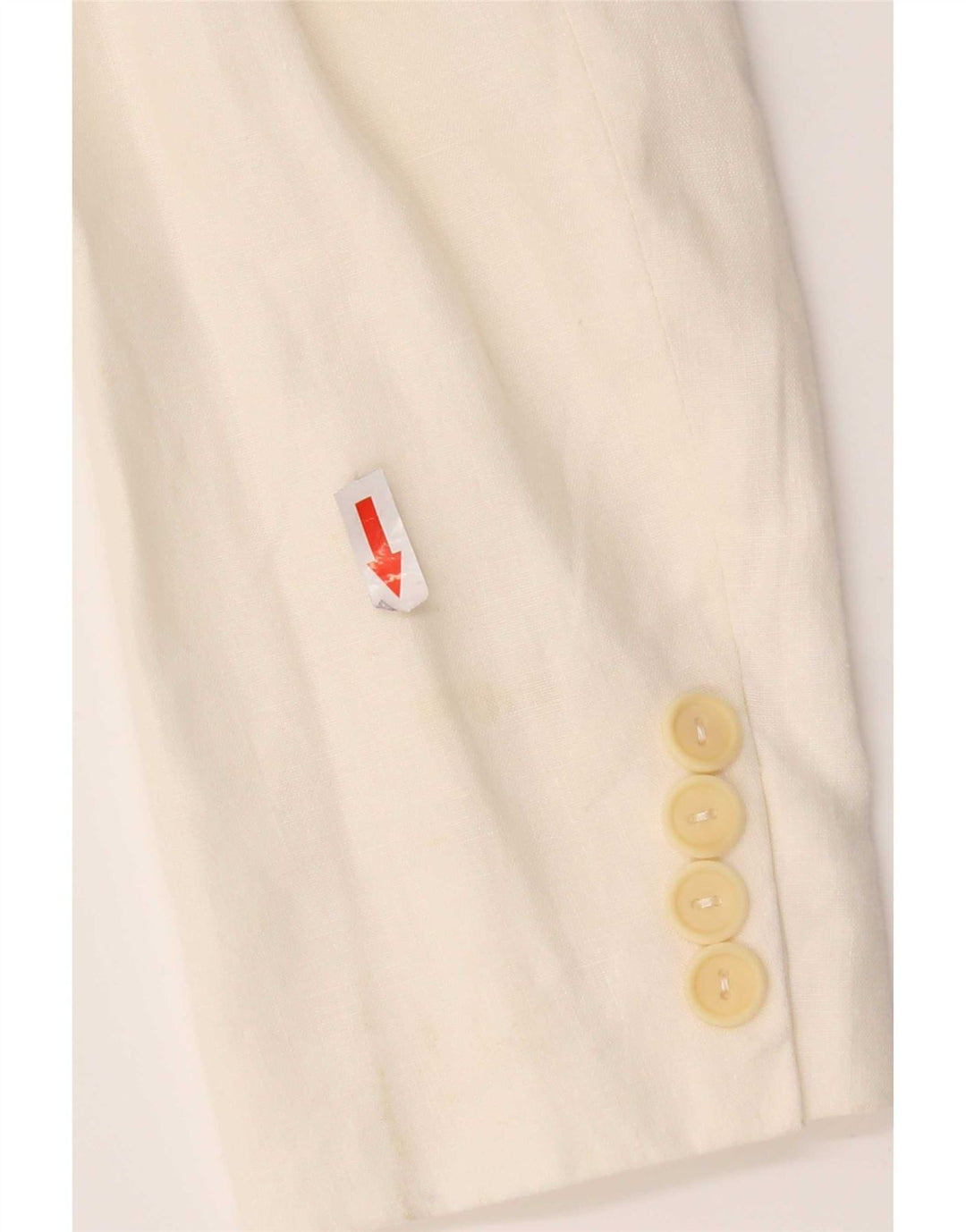 Max & Co. Giacca blazer da donna a 3 bottoni UK 8 piccola in lino bianco