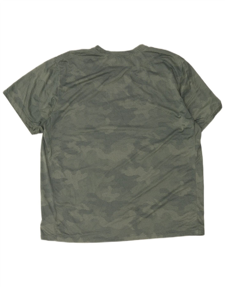 T-shirt da uomo Nike Dri Fit Top 2XL poliestere mimetico verde