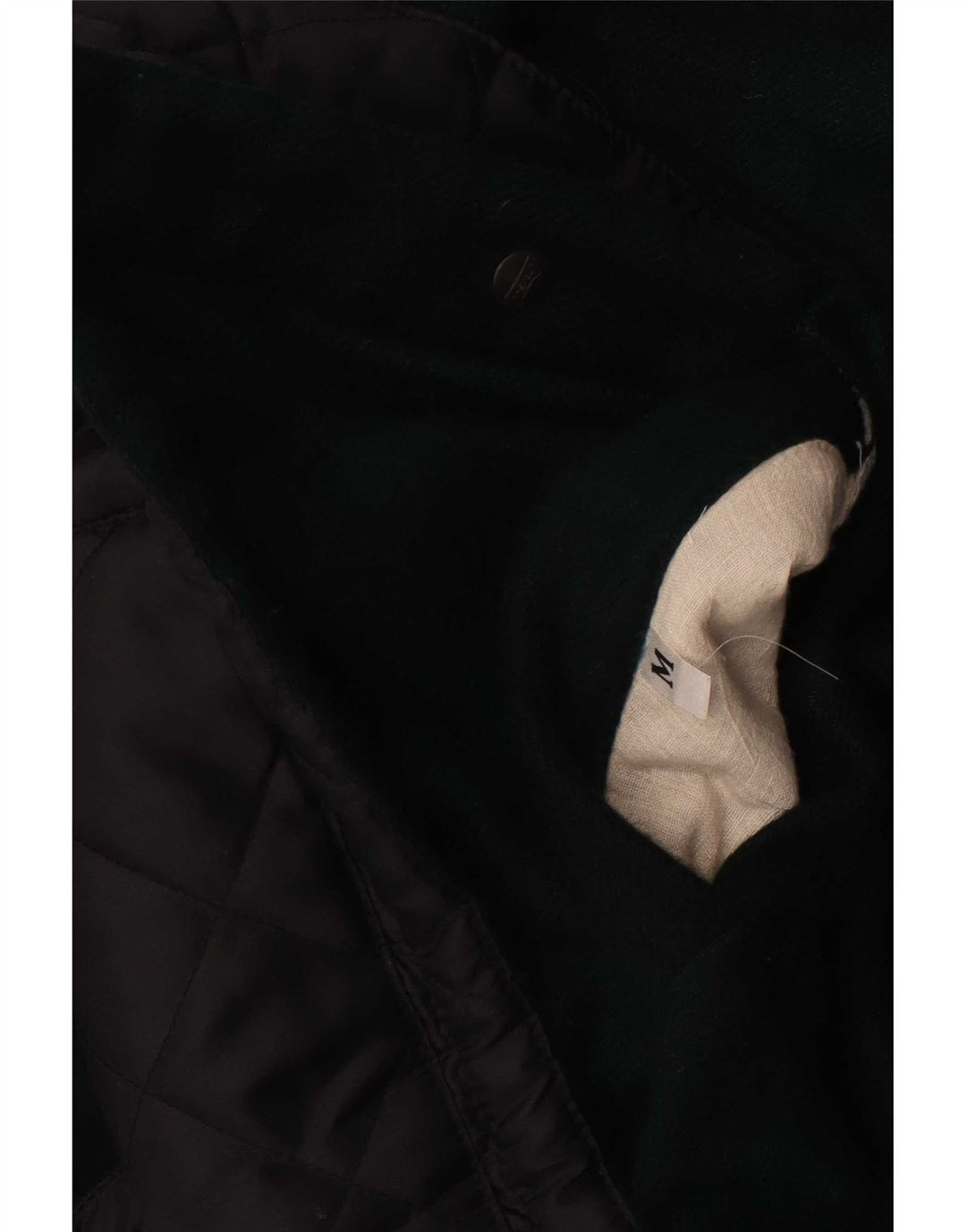 Gilet trapuntato da uomo vintage UK 38 medio nero