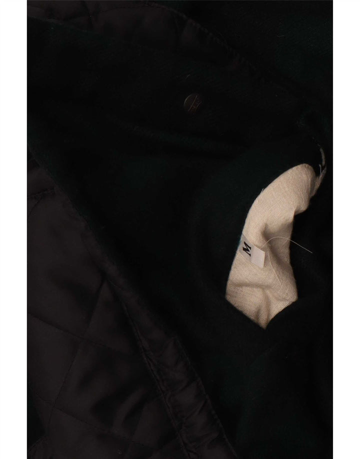 Gilet trapuntato da uomo vintage UK 38 medio nero
