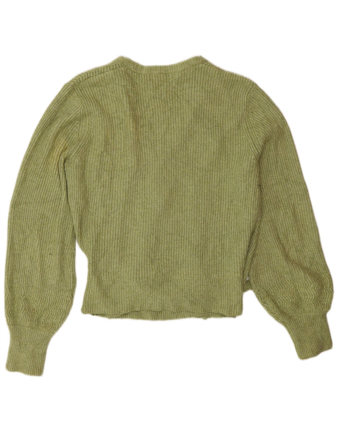 Maglione cardigan avvolgente da donna Marks & Spencer UK 14 Cotone verde medio