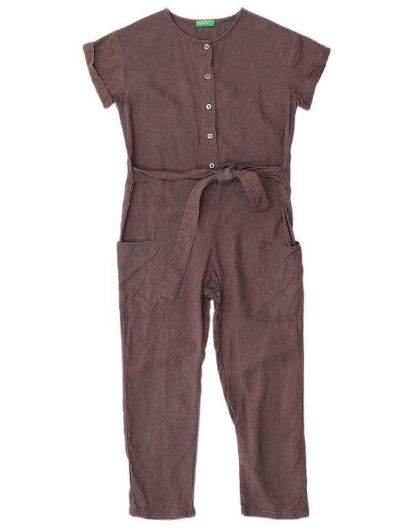 Tuta Bambina Benetton 7-8 Anni Lyocell Grigio Medio